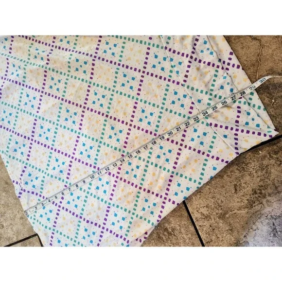 LuLaRoe Maxi Skirt Women's Size 2XL Long Unlined Pull On White Geometric - Picture 3 of 11